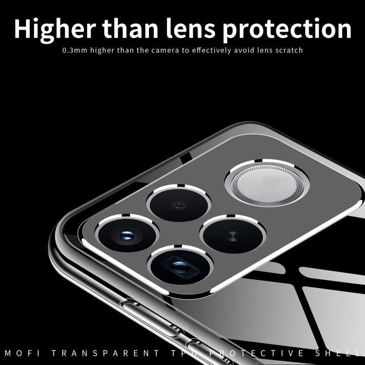 Custodia per telefono in TPU ultrasottile serie MOFI Ming, For Redmi K100 Pro Max / Poco F9 Ultra, For Xiaomi Poco F9 Pro 5G, For Xiaomi 17 Max 5G, For Xiaomi 17T Pro 5G, For Xiaomi 17T 5G, For Redmi Turbo 5 Max / Poco X8 Pro Max 5G                    ...