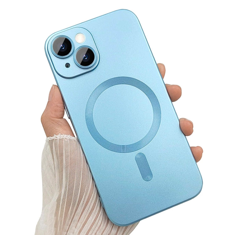 Custodia per telefono ENKAY MagSafe opaca in TPU con pellicola per lenti, For iPhone 15 Plus, For iPhone 15, For iPhone 14 Plus