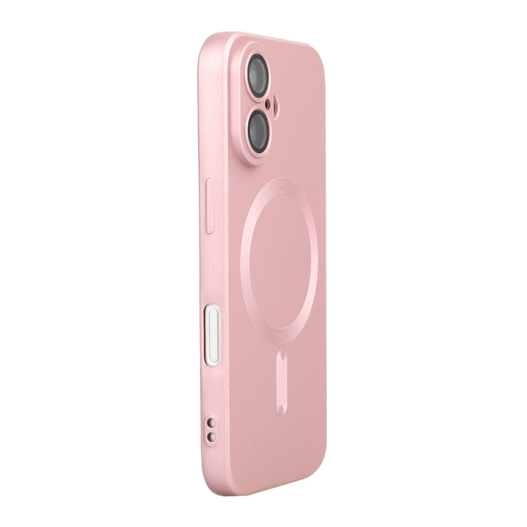 Custodia per telefono ENKAY MagSafe opaca in TPU con pellicola per lenti, For iPhone 16 Pro Max, For iPhone 16 Pro, For iPhone 16 Plus