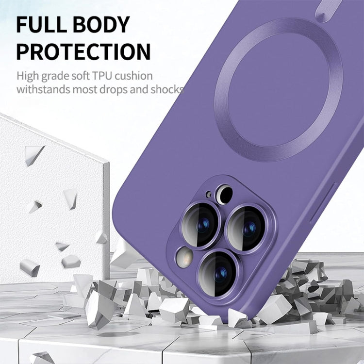 Custodia per telefono ENKAY MagSafe opaca in TPU con pellicola per lenti, For iPhone 16 Pro Max, For iPhone 16 Pro, For iPhone 16 Plus