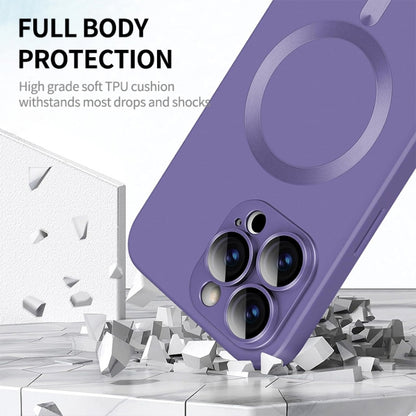 Custodia per telefono ENKAY MagSafe opaca in TPU con pellicola per lenti, For iPhone 16 Pro Max, For iPhone 16 Pro, For iPhone 16 Plus