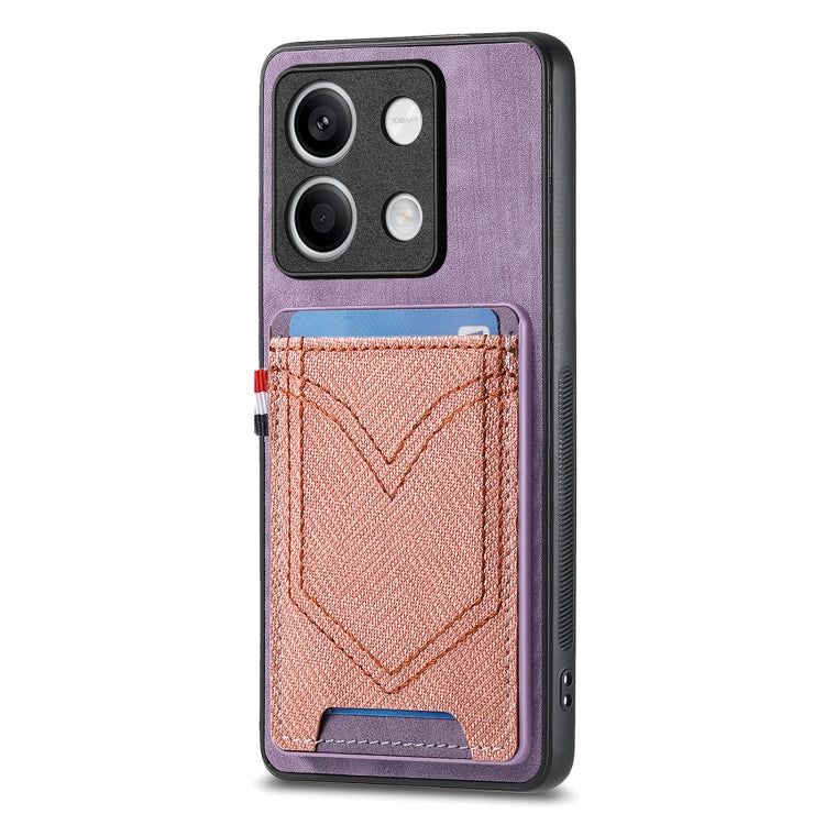 Custodia per cellulare in pelle con texture denim con slot per schede, For Xiaomi Redmi Note 13 Pro 4G, For Xiaomi Redmi Note 13, For Xiaomi Redmi Note 13 Pro+, For Xiaomi Redmi Note 13 Pro 5G