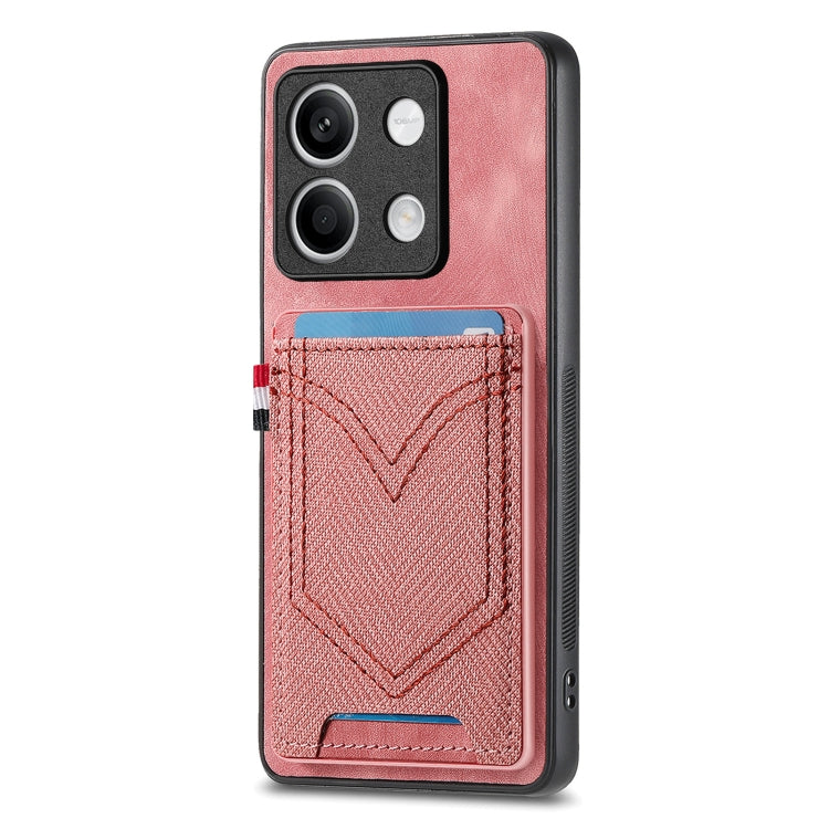 Custodia per cellulare in pelle con texture denim con slot per schede, For Xiaomi Redmi Note 13 Pro 4G, For Xiaomi Redmi Note 13, For Xiaomi Redmi Note 13 Pro+, For Xiaomi Redmi Note 13 Pro 5G