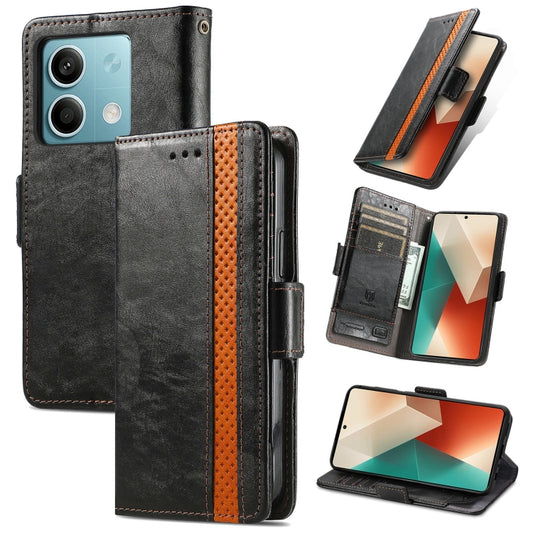 Custodia in Pelle CaseNeo Splicing – Eleganza e Funzionalità per il tuo Xiaomi Redmi Note 13