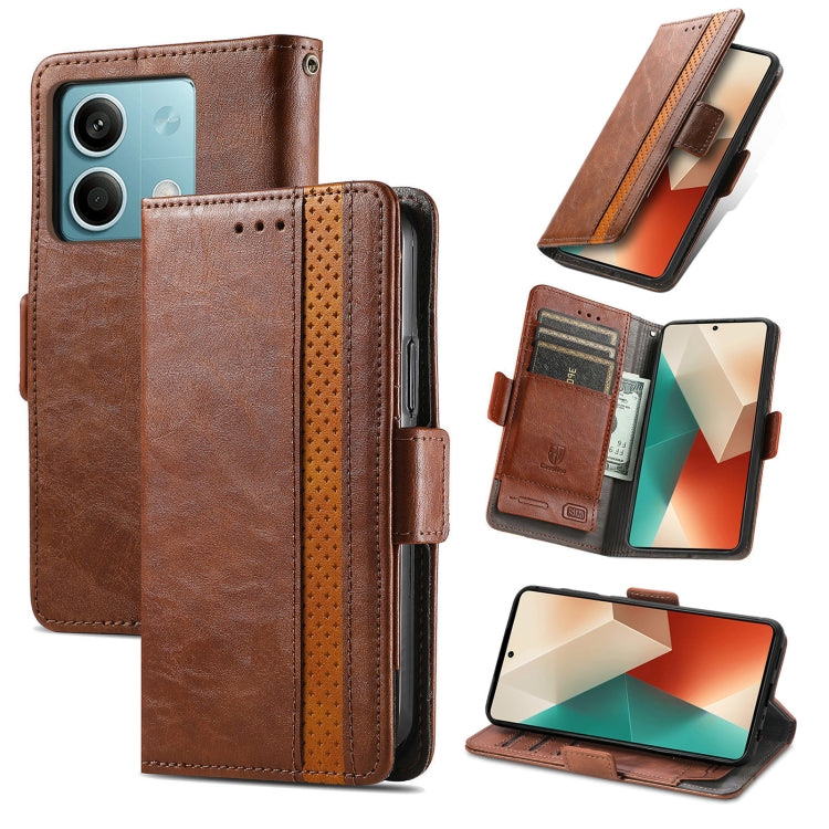 Custodia in Pelle CaseNeo Splicing – Eleganza e Funzionalità per il tuo Xiaomi Redmi Note 13
