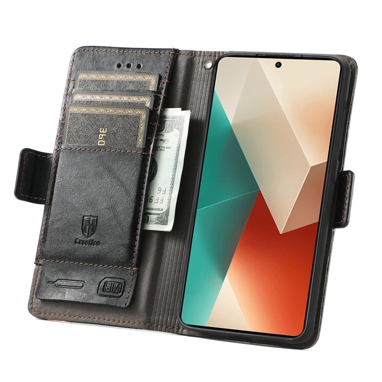 Custodia per telefono in pelle CaseNeo Splicing con doppia fibbia magnetica