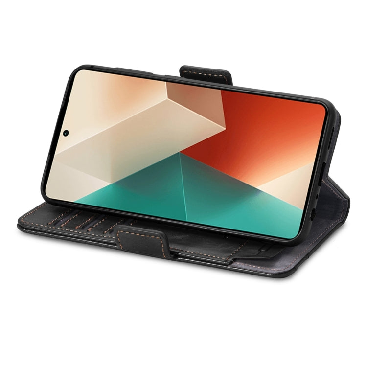 Custodia per telefono in pelle CaseNeo Splicing con doppia fibbia magnetica