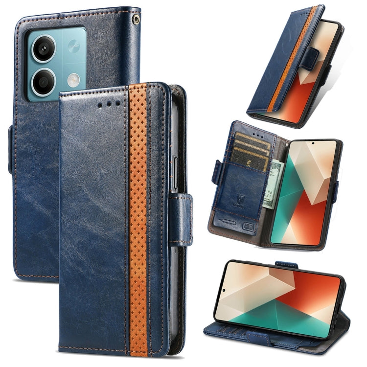 Custodia per telefono in pelle CaseNeo Splicing con doppia fibbia magnetica, For Xiaomi Redmi Note 14 Pro+ 5G, For Xiaomi Redmi Note 14 Pro 5G, For Xiaomi Redmi Note 13 Pro 4G, For Xiaomi Redmi Note 13 4G