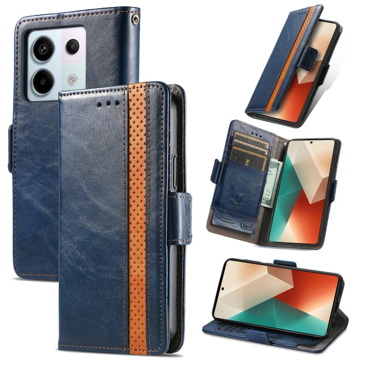 Custodia per telefono in pelle CaseNeo Splicing con doppia fibbia magnetica, For Xiaomi Redmi Note 14 Pro+ 5G, For Xiaomi Redmi Note 14 Pro 5G, For Xiaomi Redmi Note 13 Pro 4G, For Xiaomi Redmi Note 13 4G
