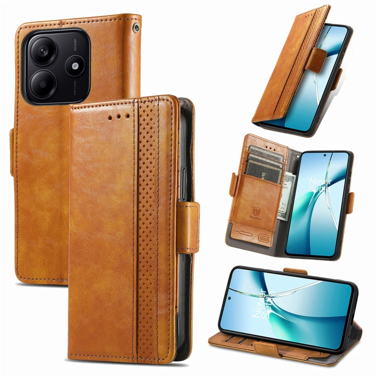 Custodia per telefono in pelle CaseNeo Splicing con doppia fibbia magnetica