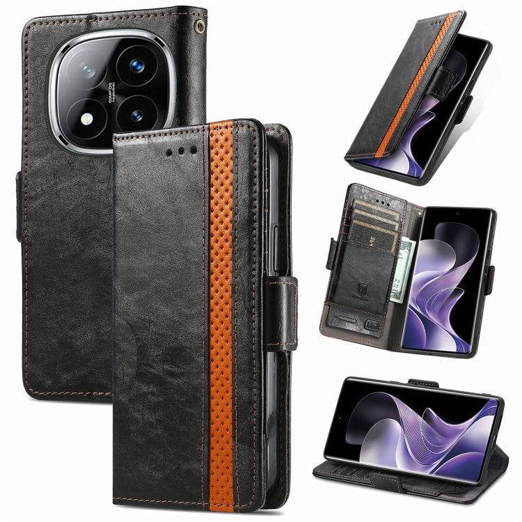 Custodia per telefono in pelle CaseNeo Splicing con doppia fibbia magnetica