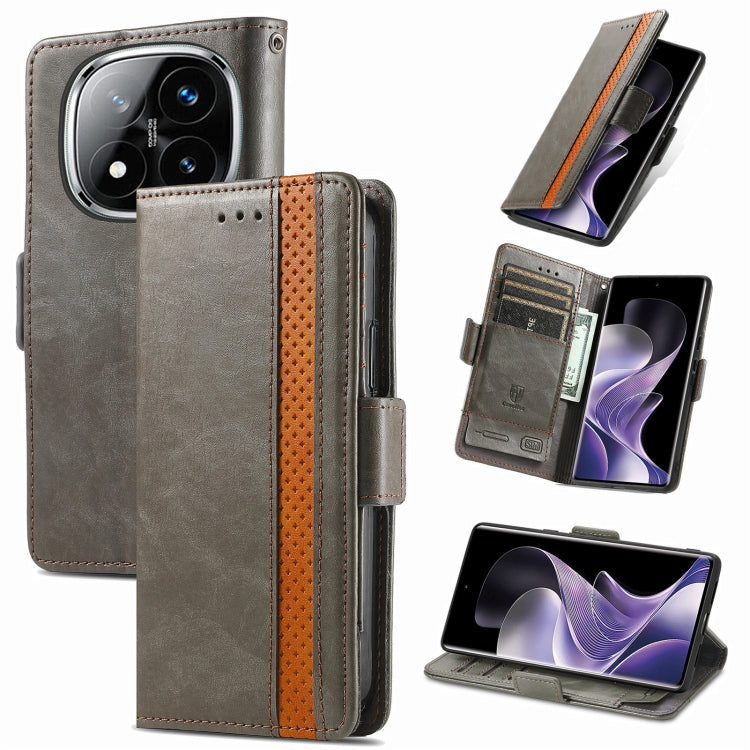 Custodia per telefono in pelle CaseNeo Splicing con doppia fibbia magnetica