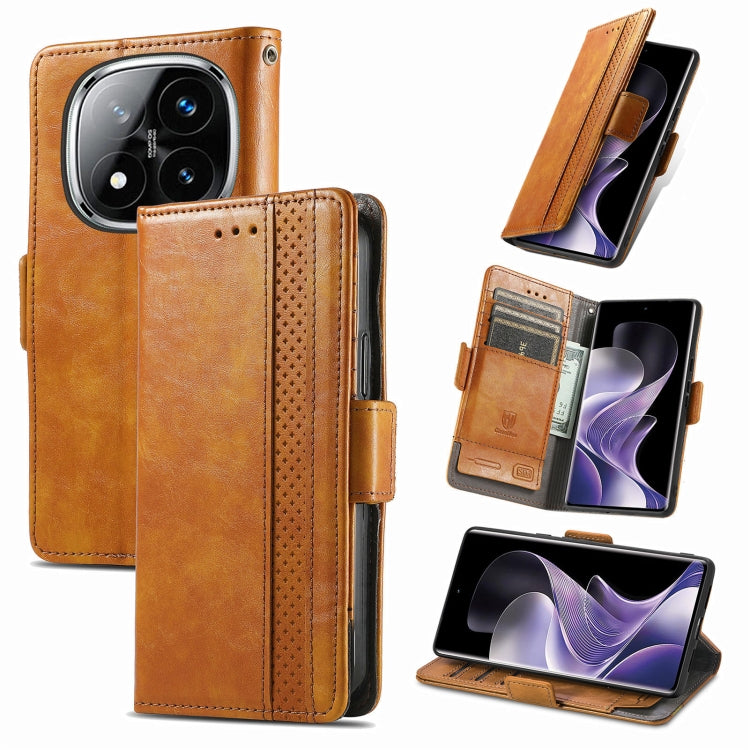 Custodia per telefono in pelle CaseNeo Splicing con doppia fibbia magnetica