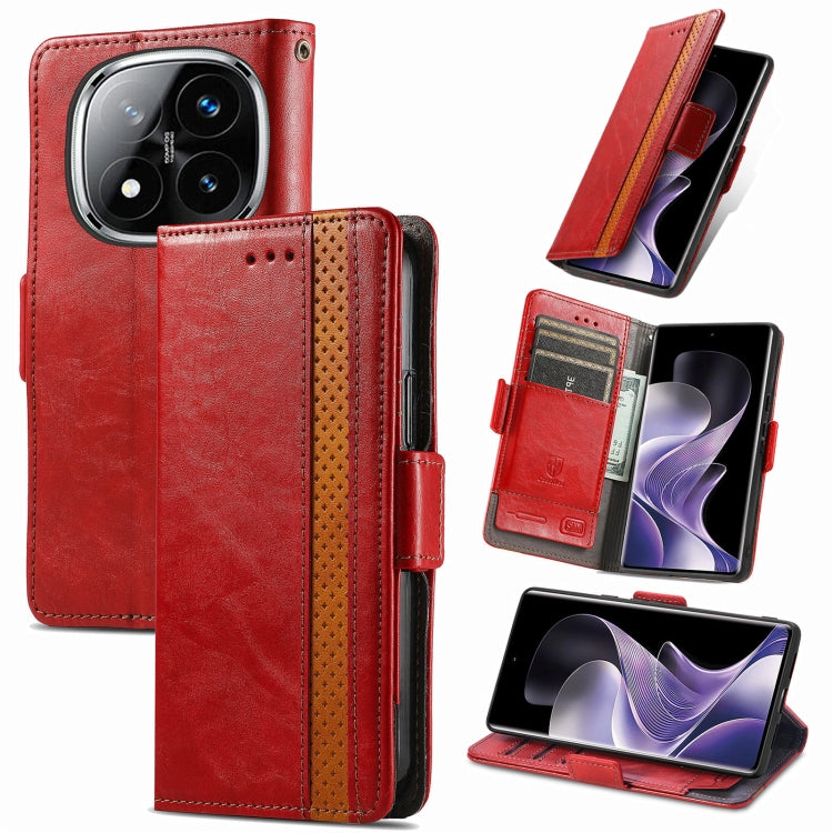 Custodia per telefono in pelle CaseNeo Splicing con doppia fibbia magnetica