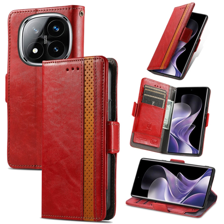 Custodia per telefono in pelle CaseNeo Splicing con doppia fibbia magnetica