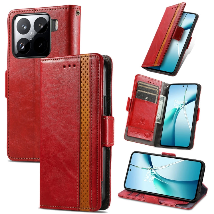 Custodia per telefono in pelle CaseNeo Splicing con doppia fibbia magnetica, For Redmi Note 14 4G 163.25mm, For Xiaomi 15 Pro, For Xiaomi 15, For Xiaomi Redmi Note 14 5G