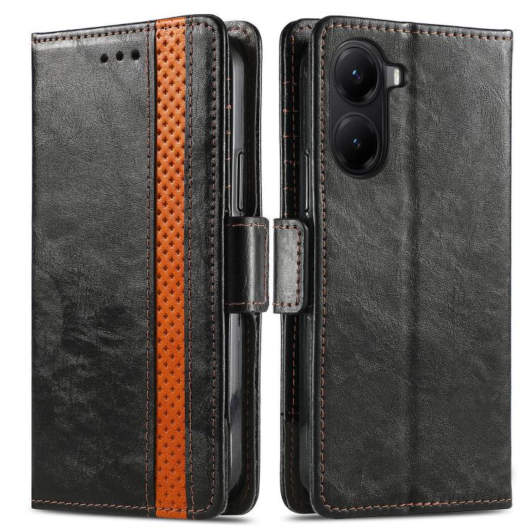 Custodia per telefono in pelle CaseNeo Splicing con doppia fibbia magnetica