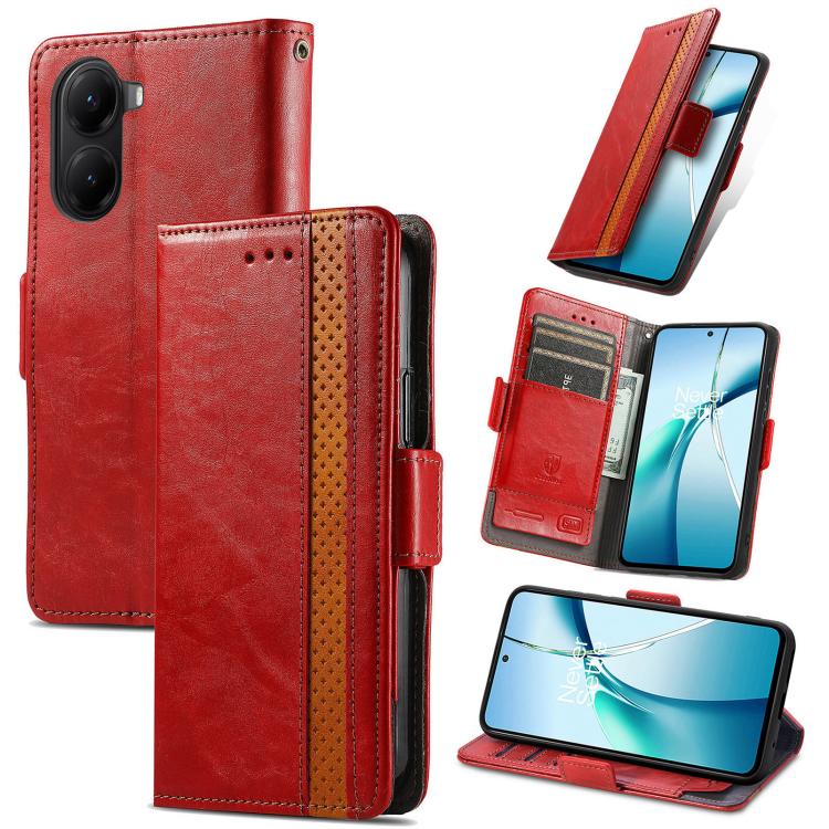 Custodia per telefono in pelle CaseNeo Splicing con doppia fibbia magnetica