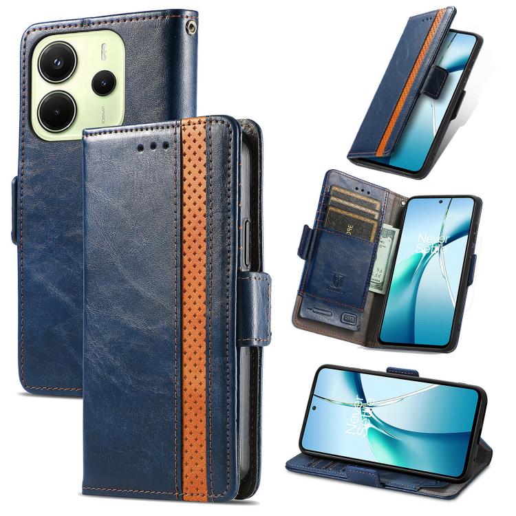 Custodia per telefono in pelle CaseNeo Splicing con doppia fibbia magnetica, For Redmi Note 14 4G 164.84mm, For Xiaomi 15 Ultra, For Redmi Turbo 4, For Xiaomi Poco X7 Pro