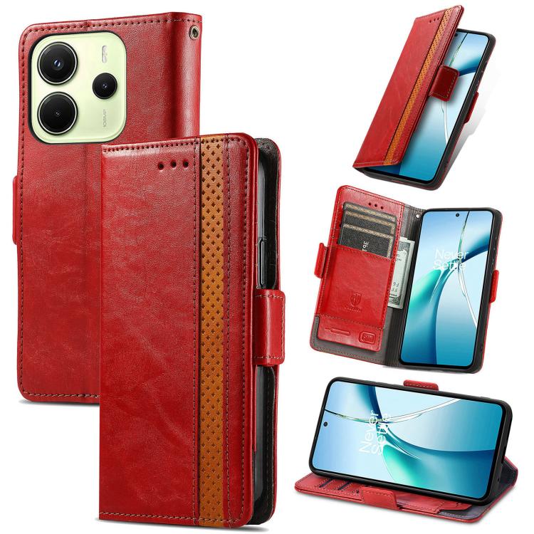 Custodia per telefono in pelle CaseNeo Splicing con doppia fibbia magnetica, For Redmi Note 14 4G 164.84mm, For Xiaomi 15 Ultra, For Redmi Turbo 4, For Xiaomi Poco X7 Pro