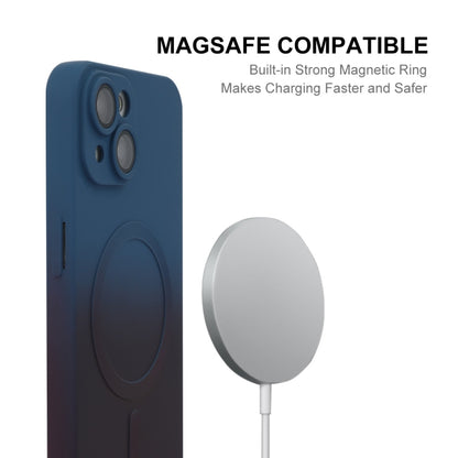 Custodia per telefono in silicone ENKAY Hat-Prince MagSafe Rainbow Gradient con pellicola per lenti, For iPhone 14 Plus, For iPhone 14, For iPhone 14 Pro, For iPhone 14 Pro Max