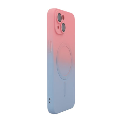Custodia per telefono in silicone ENKAY Hat-Prince MagSafe Rainbow Gradient con pellicola per lenti, For iPhone 14 Plus, For iPhone 14, For iPhone 14 Pro, For iPhone 14 Pro Max