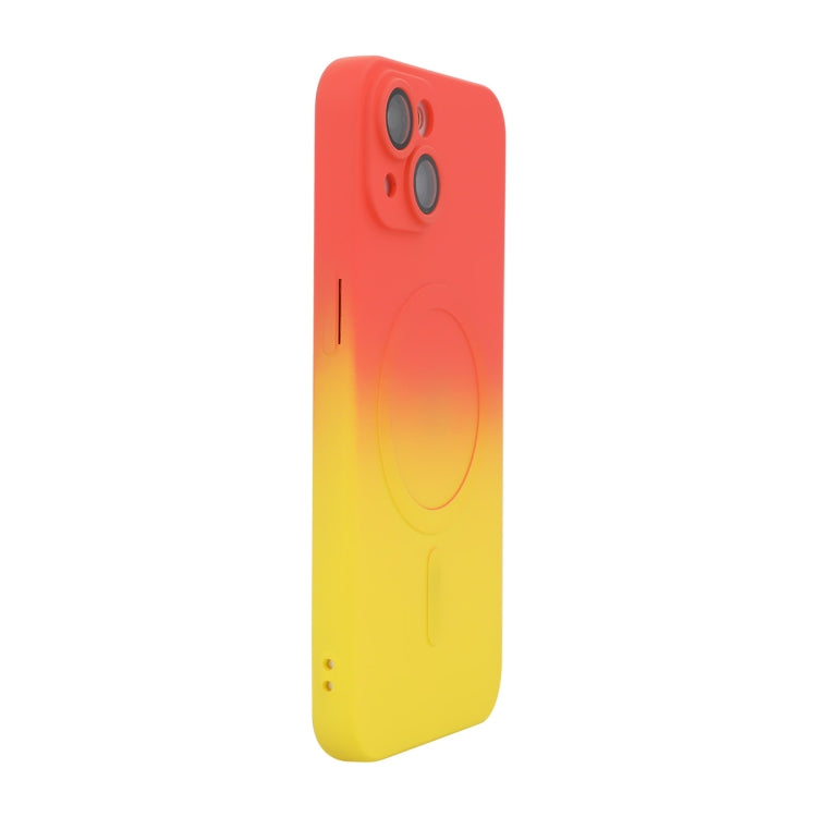 Custodia per telefono in silicone ENKAY Hat-Prince MagSafe Rainbow Gradient con pellicola per lenti, For iPhone 14 Plus, For iPhone 14, For iPhone 14 Pro, For iPhone 14 Pro Max