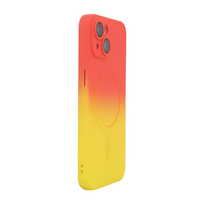 Custodia per telefono in silicone ENKAY Hat-Prince MagSafe Rainbow Gradient con pellicola per lenti, For iPhone 14 Plus, For iPhone 14, For iPhone 14 Pro, For iPhone 14 Pro Max