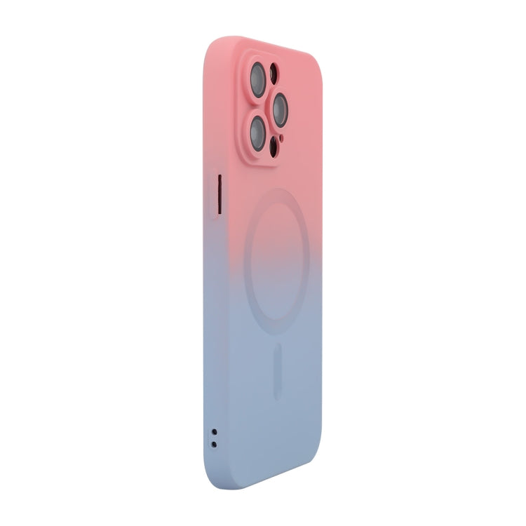 Custodia per telefono in silicone ENKAY Hat-Prince MagSafe Rainbow Gradient con pellicola per lenti, For iPhone 16 Pro Max, For iPhone 16 Pro, For iPhone 16 Plus, For iPhone 16