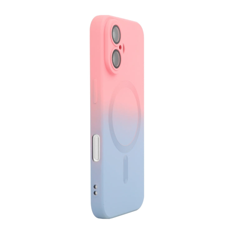 Custodia per telefono in silicone ENKAY Hat-Prince MagSafe Rainbow Gradient con pellicola per lenti, For iPhone 16 Pro Max, For iPhone 16 Pro, For iPhone 16 Plus, For iPhone 16, For iPhone 15 Pro Max