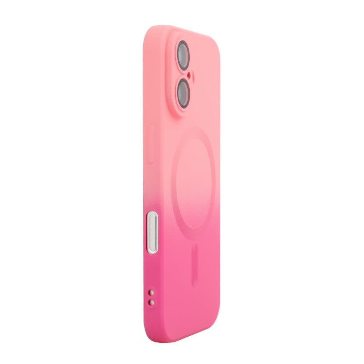 Custodia per telefono in silicone ENKAY Hat-Prince MagSafe Rainbow Gradient con pellicola per lenti, For iPhone 16 Pro Max, For iPhone 16 Pro, For iPhone 16 Plus, For iPhone 16, For iPhone 15 Pro Max