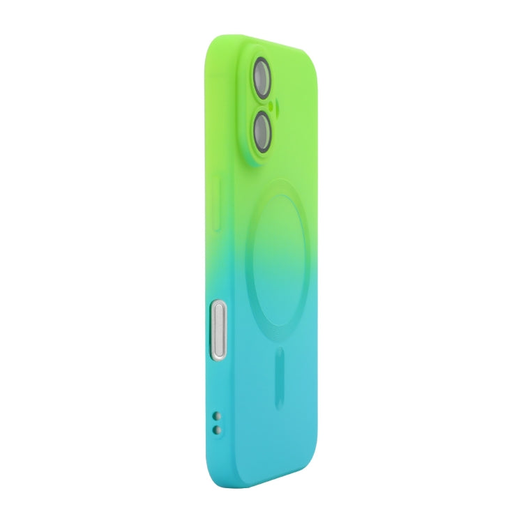 Custodia per telefono in silicone ENKAY Hat-Prince MagSafe Rainbow Gradient con pellicola per lenti, For iPhone 16 Pro Max, For iPhone 16 Pro, For iPhone 16 Plus, For iPhone 16, For iPhone 15 Pro Max