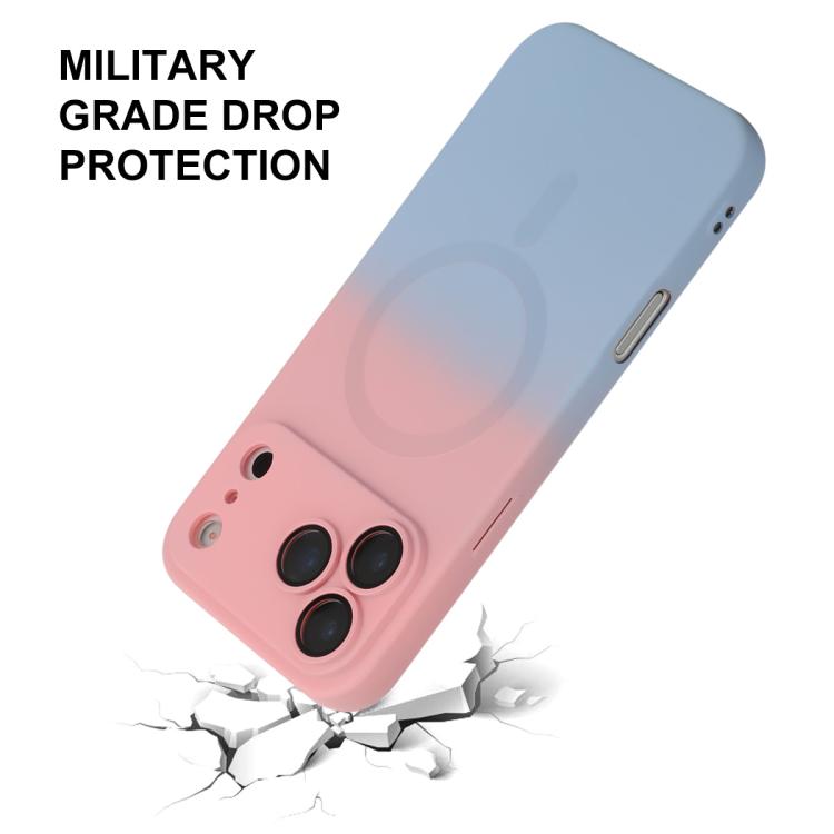 Custodia per telefono in silicone ENKAY Hat-Prince MagSafe Rainbow Gradient con pellicola per lenti, For iPhone 17 Pro Max, For iPhone 17 Pro, For iPhone 17, For iPhone Air