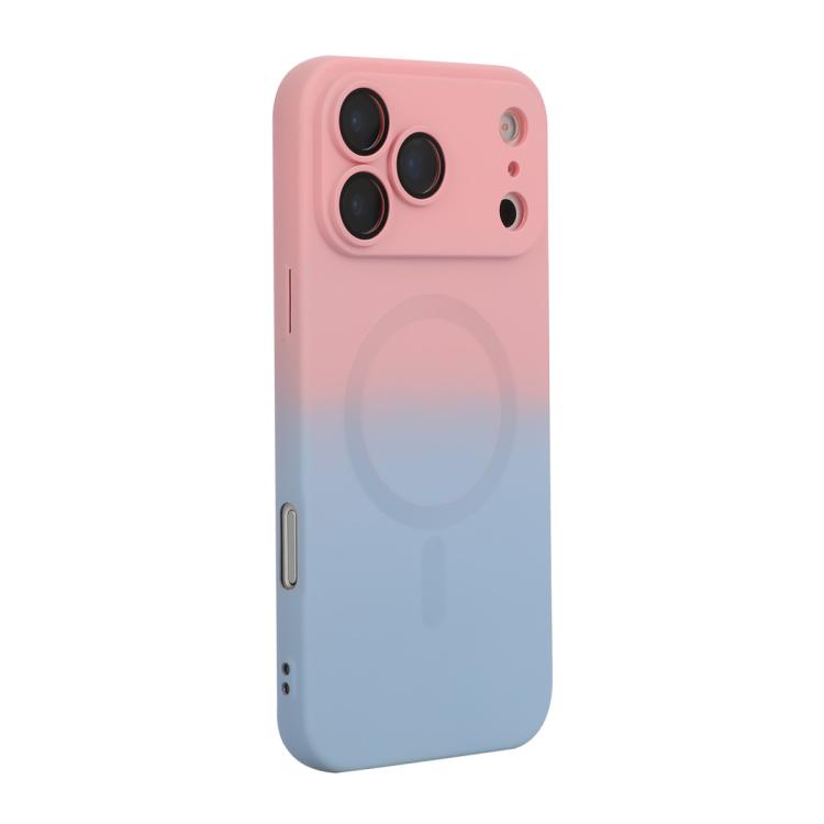 Custodia per telefono in silicone ENKAY Hat-Prince MagSafe Rainbow Gradient con pellicola per lenti, For iPhone 17 Pro Max, For iPhone 17 Pro, For iPhone 17, For iPhone Air