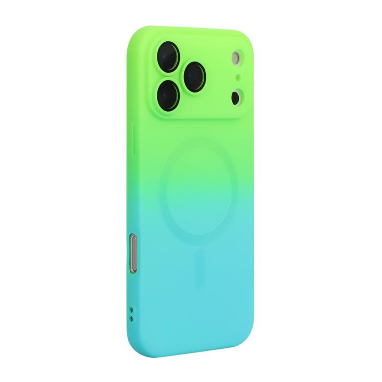 Custodia per telefono in silicone ENKAY Hat-Prince MagSafe Rainbow Gradient con pellicola per lenti