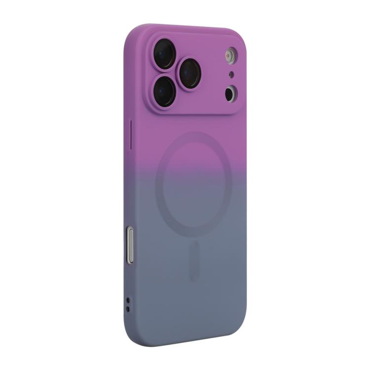 Custodia per telefono in silicone ENKAY Hat-Prince MagSafe Rainbow Gradient con pellicola per lenti