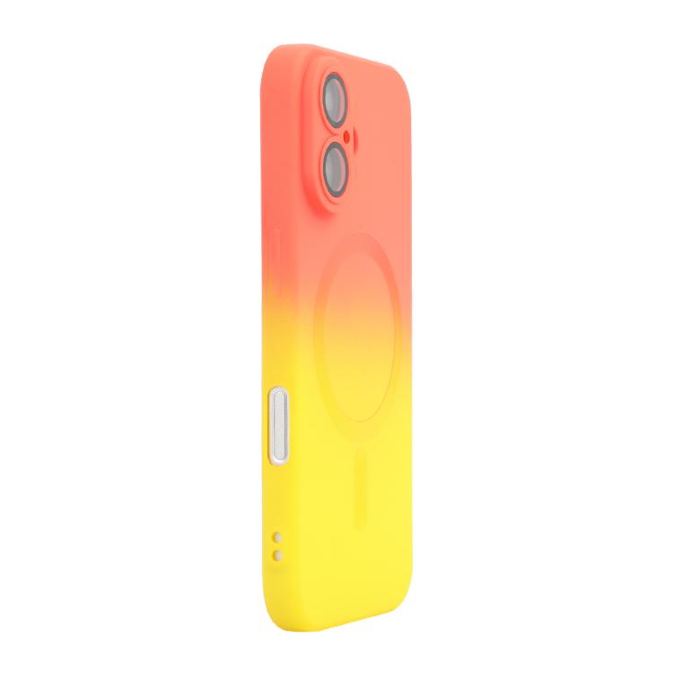 Custodia per telefono in silicone ENKAY Hat-Prince MagSafe Rainbow Gradient con pellicola per lenti, For iPhone 17 Pro Max, For iPhone 17 Pro, For iPhone 17, For iPhone Air