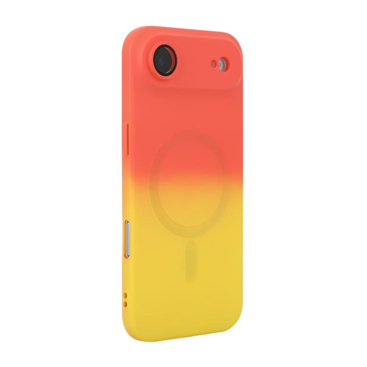 Custodia per telefono in silicone ENKAY Hat-Prince MagSafe Rainbow Gradient con pellicola per lenti