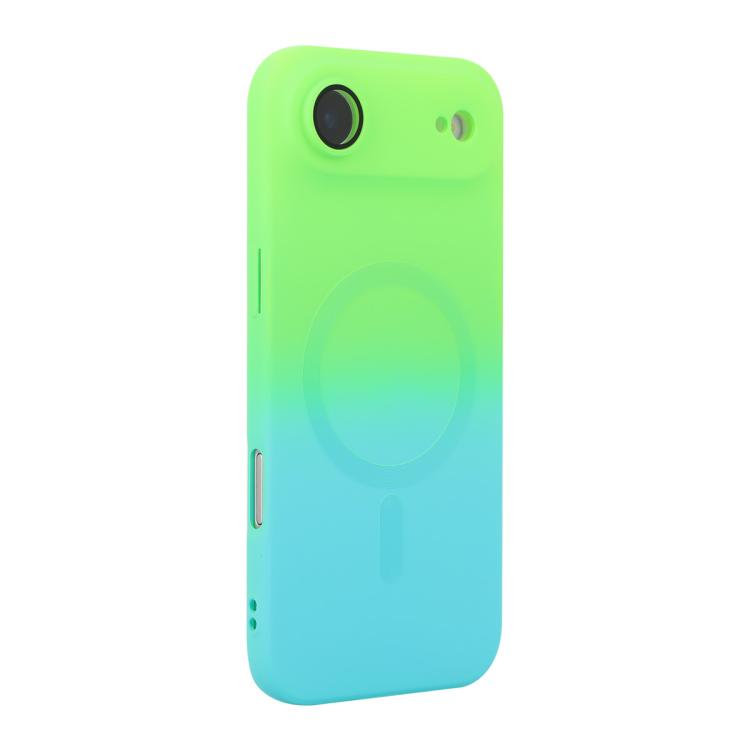 Custodia per telefono in silicone ENKAY Hat-Prince MagSafe Rainbow Gradient con pellicola per lenti