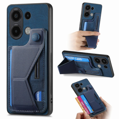 II Custodia per telefono con slot per schede con supporto per diapositive a forma di K, For Xiaomi Redmi Note 13 4G, For Xiaomi Redmi Note 13 5G