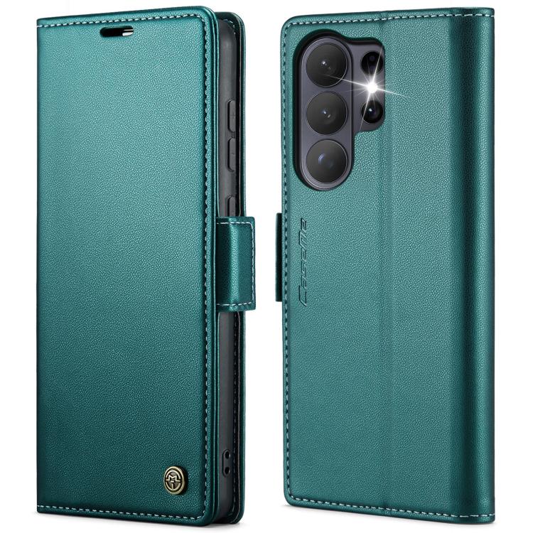 CaseMe 023 Custodia per telefono in pelle antifurto con fibbia a farfalla e texture Litchi RFID, For Galaxy S26+ 5G, For Galaxy S26 Ultra 5G, For Galaxy S26 5G, For Galaxy A57 5G