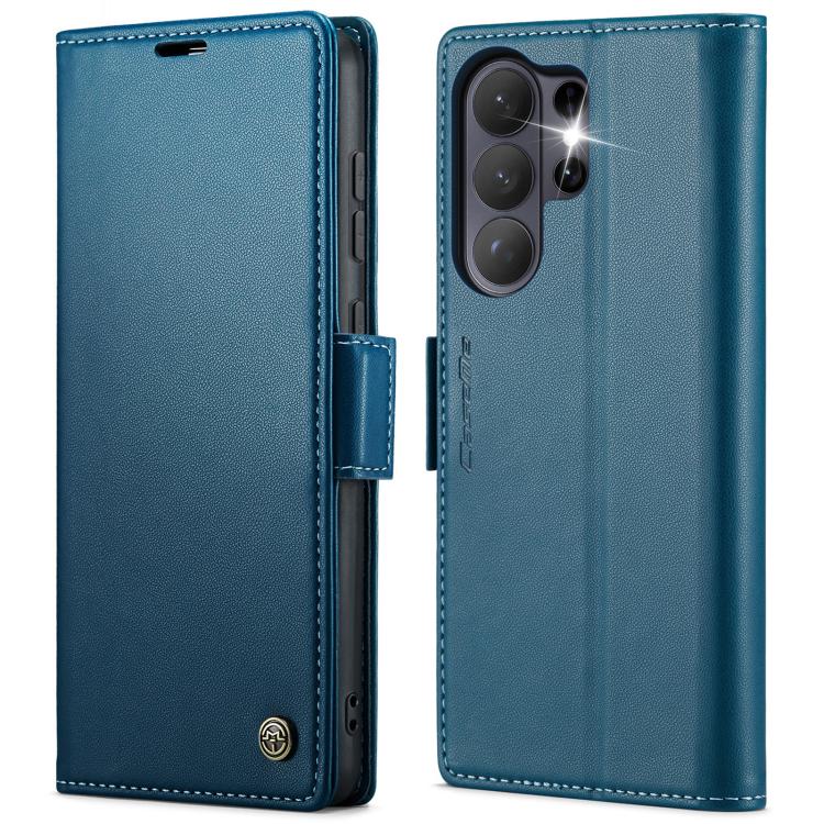 CaseMe 023 Custodia per telefono in pelle antifurto con fibbia a farfalla e texture Litchi RFID, For Galaxy S26+ 5G, For Galaxy S26 Ultra 5G, For Galaxy S26 5G, For Galaxy A57 5G