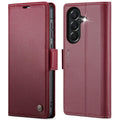 CaseMe 023 Custodia per telefono in pelle antifurto con fibbia a farfalla e texture Litchi RFID, For Galaxy A37 5G, For Galaxy A27 5G, For Galaxy S25 FE 5G, For Galaxy Z Fold7