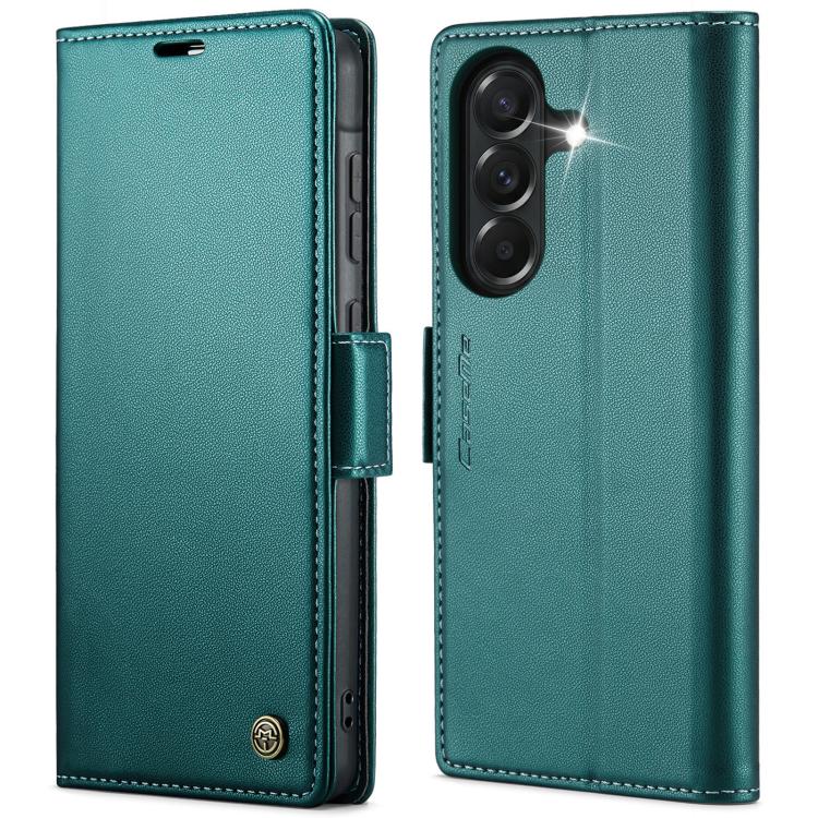 CaseMe 023 Custodia per telefono in pelle antifurto con fibbia a farfalla e texture Litchi RFID, For Galaxy A37 5G, For Galaxy A27 5G, For Galaxy S25 FE 5G, For Galaxy Z Fold7