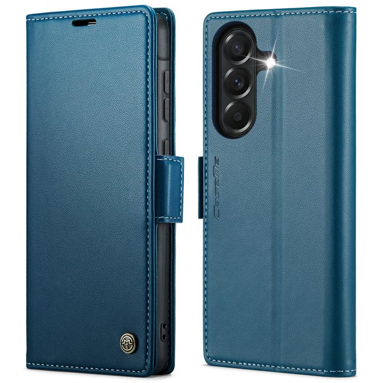 CaseMe 023 Custodia per telefono in pelle antifurto con fibbia a farfalla e texture Litchi RFID, For Galaxy A37 5G, For Galaxy A27 5G, For Galaxy S25 FE 5G, For Galaxy Z Fold7