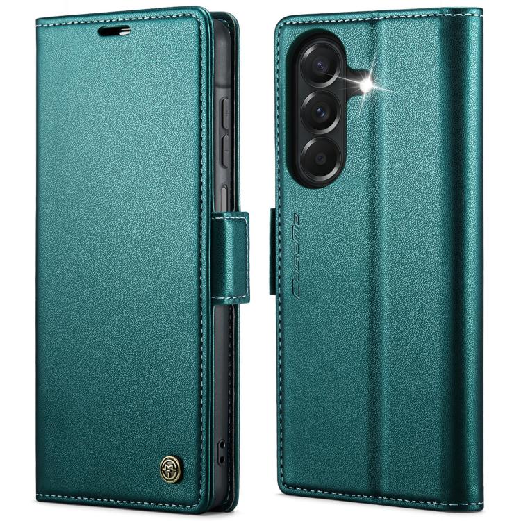 CaseMe 023 Custodia per telefono in pelle antifurto con fibbia a farfalla e texture Litchi RFID, For Galaxy A37 5G, For Galaxy A27 5G, For Galaxy S25 FE 5G, For Galaxy Z Fold7