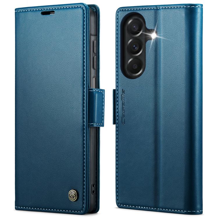 CaseMe 023 Custodia per telefono in pelle antifurto con fibbia a farfalla e texture Litchi RFID, For Galaxy A37 5G, For Galaxy A27 5G, For Galaxy S25 FE 5G, For Galaxy Z Fold7