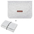 Borsa portatile in feltro permeabile all'aria per laptop MacBook, con custodia per l'alimentazione, 12 inch, 13 inch, 15 inch, 11 inch