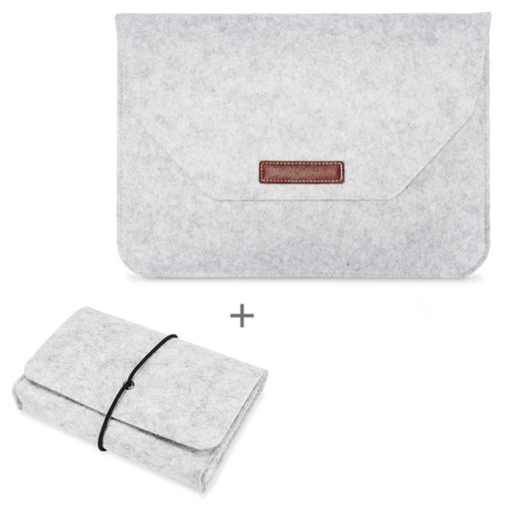Borsa portatile in feltro permeabile all'aria per laptop MacBook, con custodia per l'alimentazione, 12 inch, 13 inch, 15 inch, 11 inch