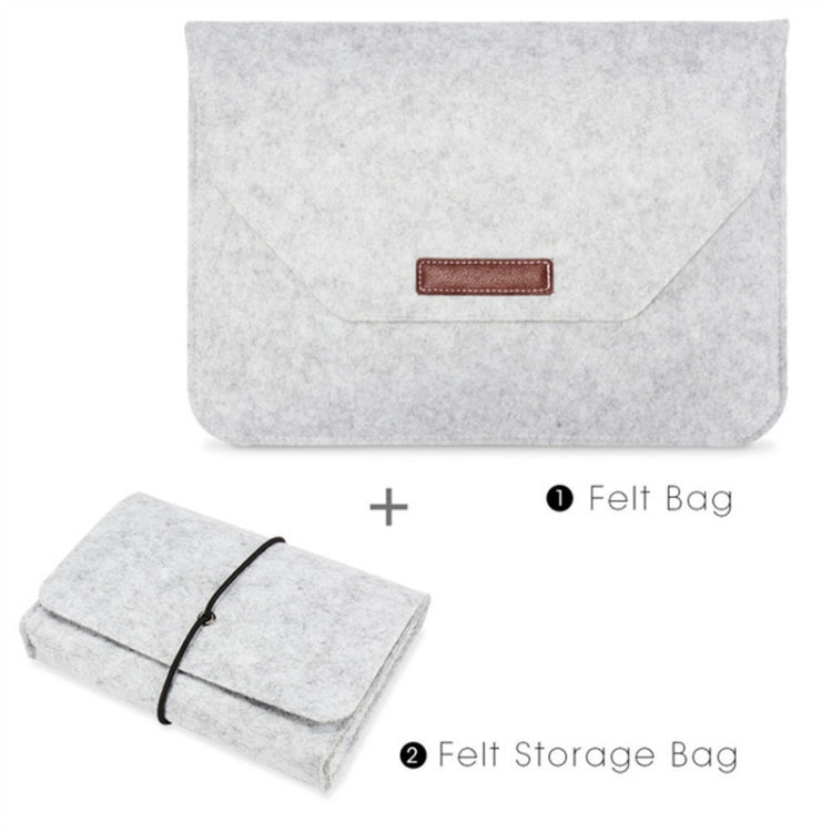 Borsa portatile in feltro permeabile all'aria per laptop MacBook, con custodia per l'alimentazione, 12 inch, 13 inch, 15 inch, 11 inch